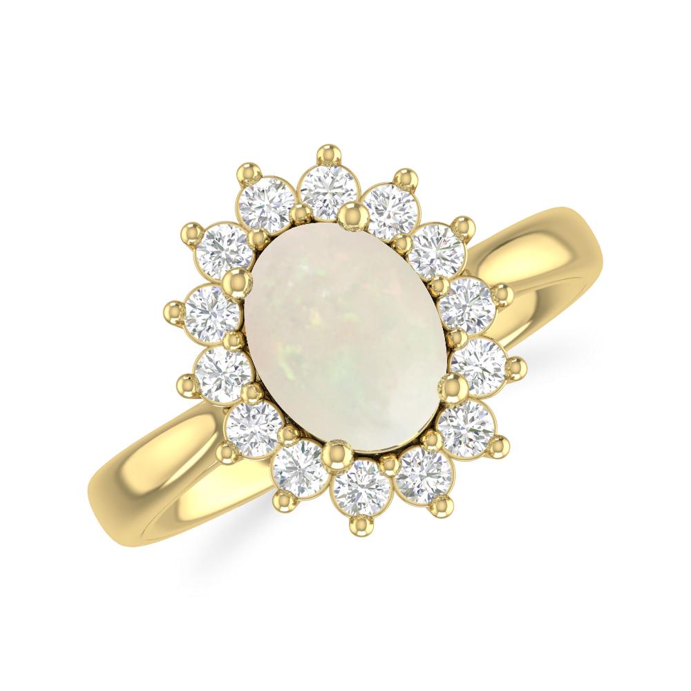 Yellow Gold - Opal