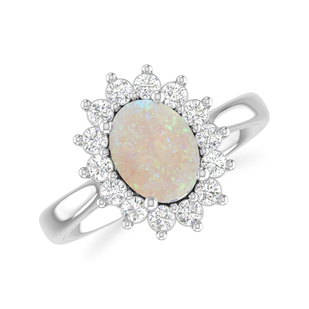 White Gold - Opal