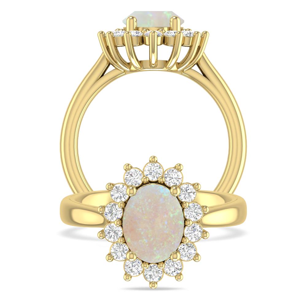 Yellow Gold - Opal