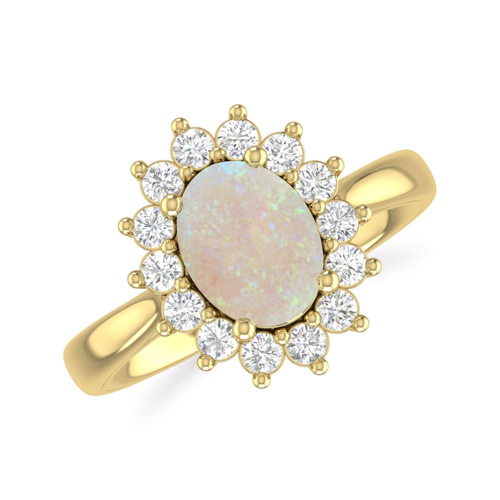 Yellow Gold - Opal