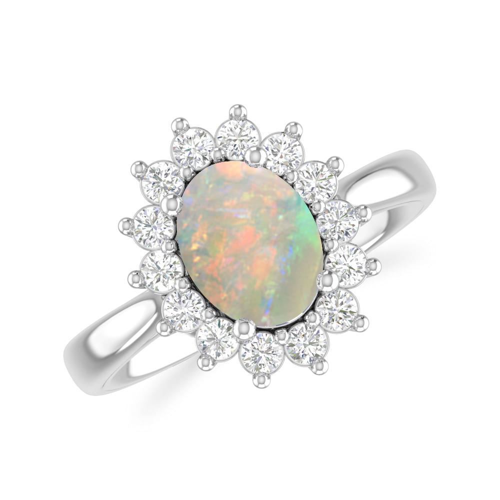 White Gold - Opal