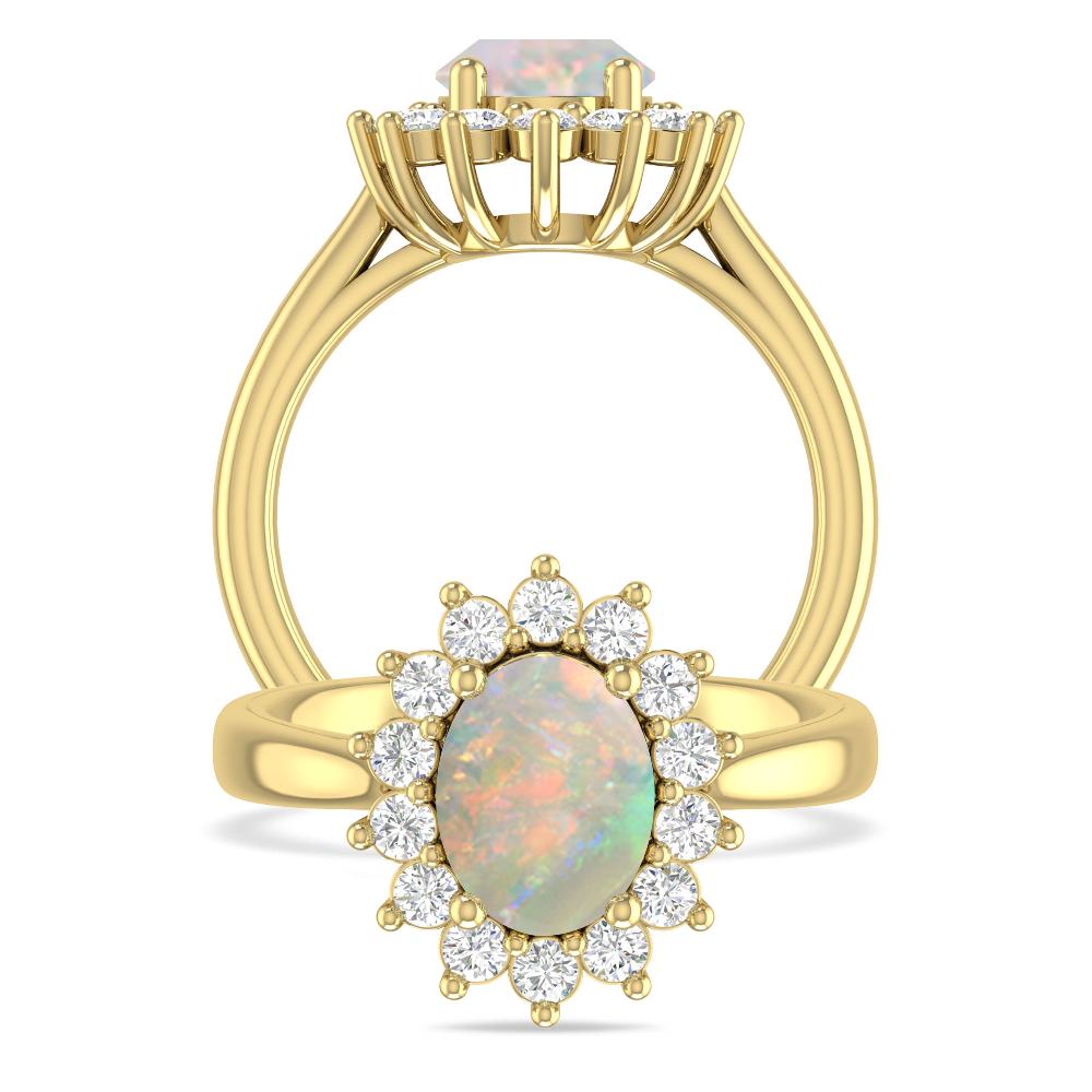 Yellow Gold - Opal