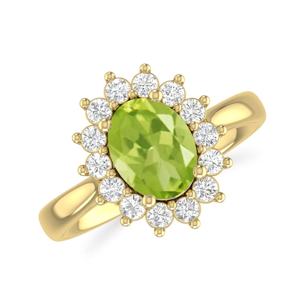 Yellow Gold - Peridot