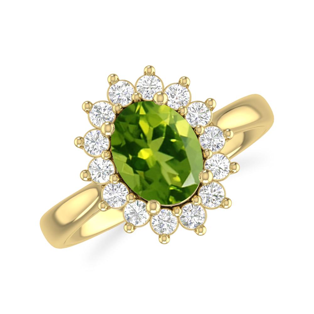 Yellow Gold - Peridot