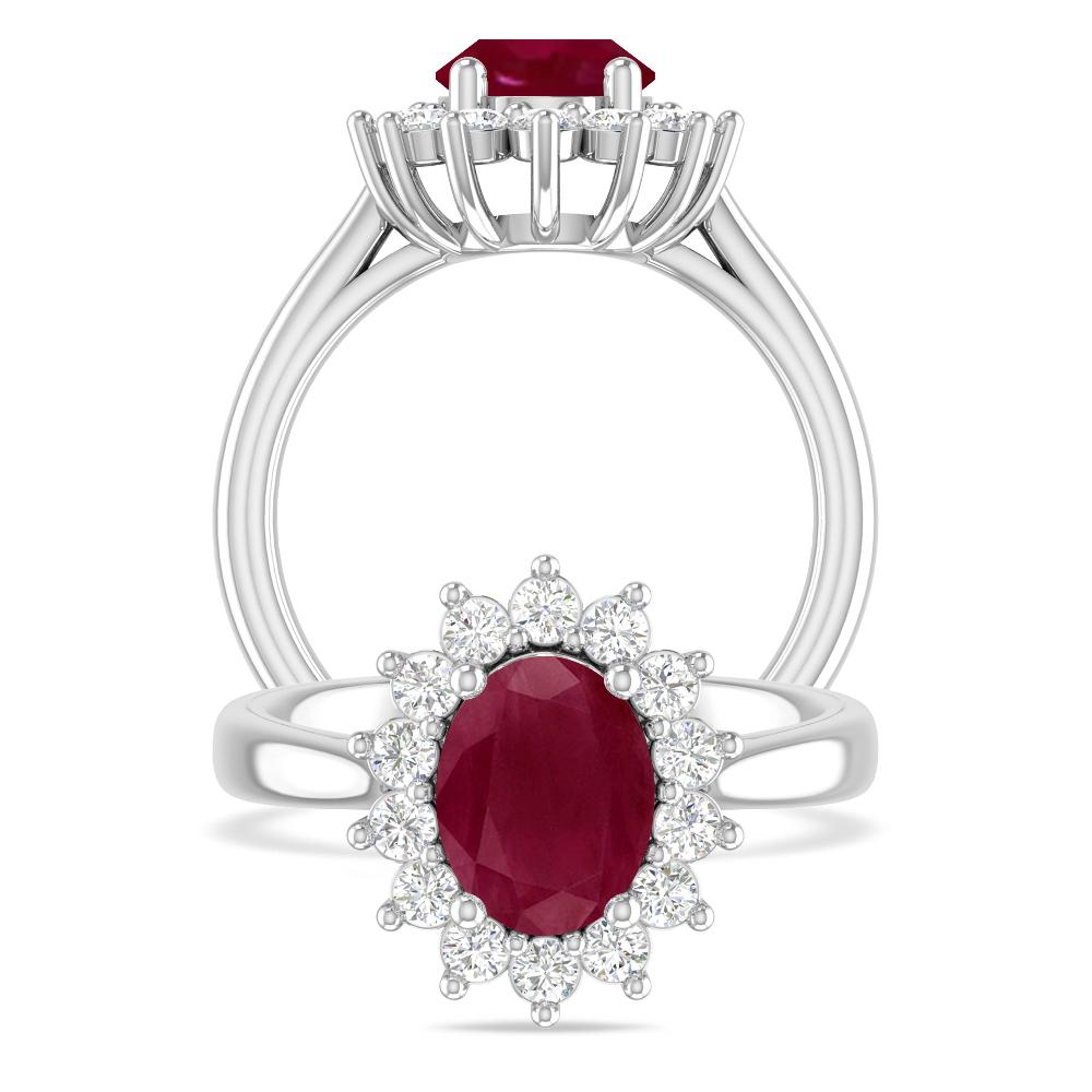 White Gold - Ruby