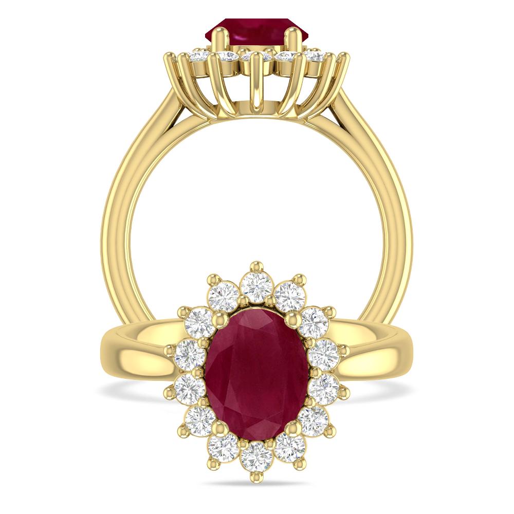 Yellow Gold - Ruby