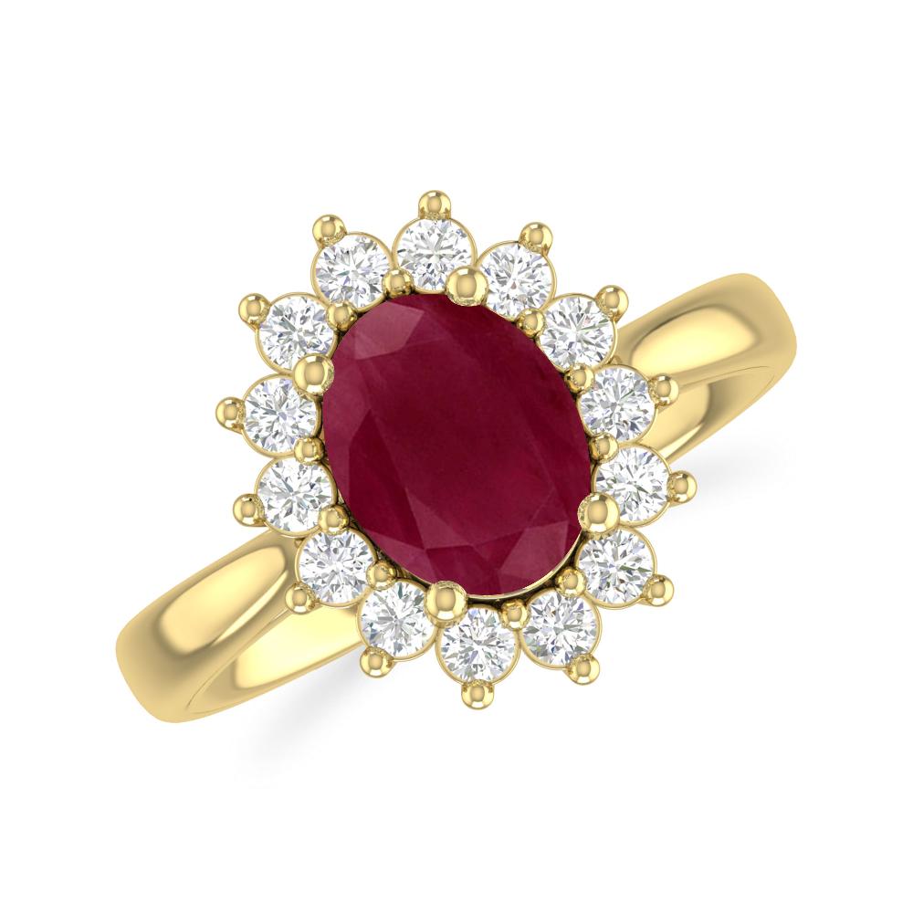 Yellow Gold - Ruby