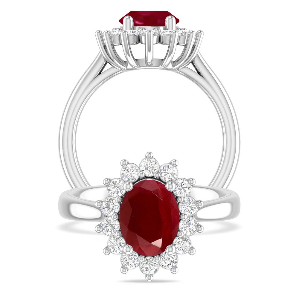 White Gold - Ruby