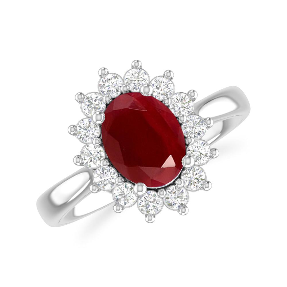 White Gold - Ruby