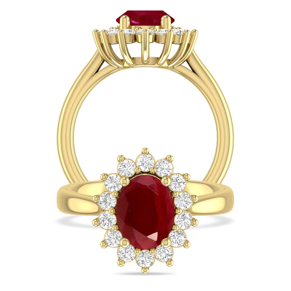 Yellow Gold - Ruby