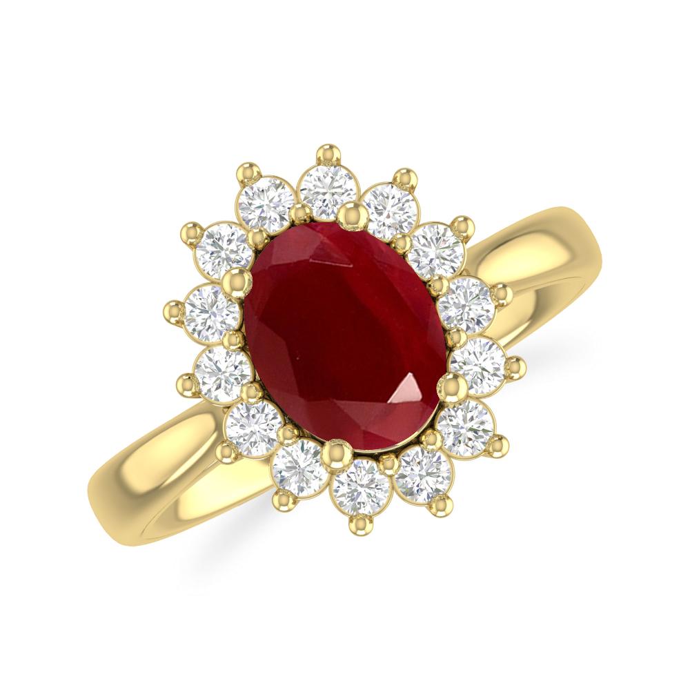 Yellow Gold - Ruby