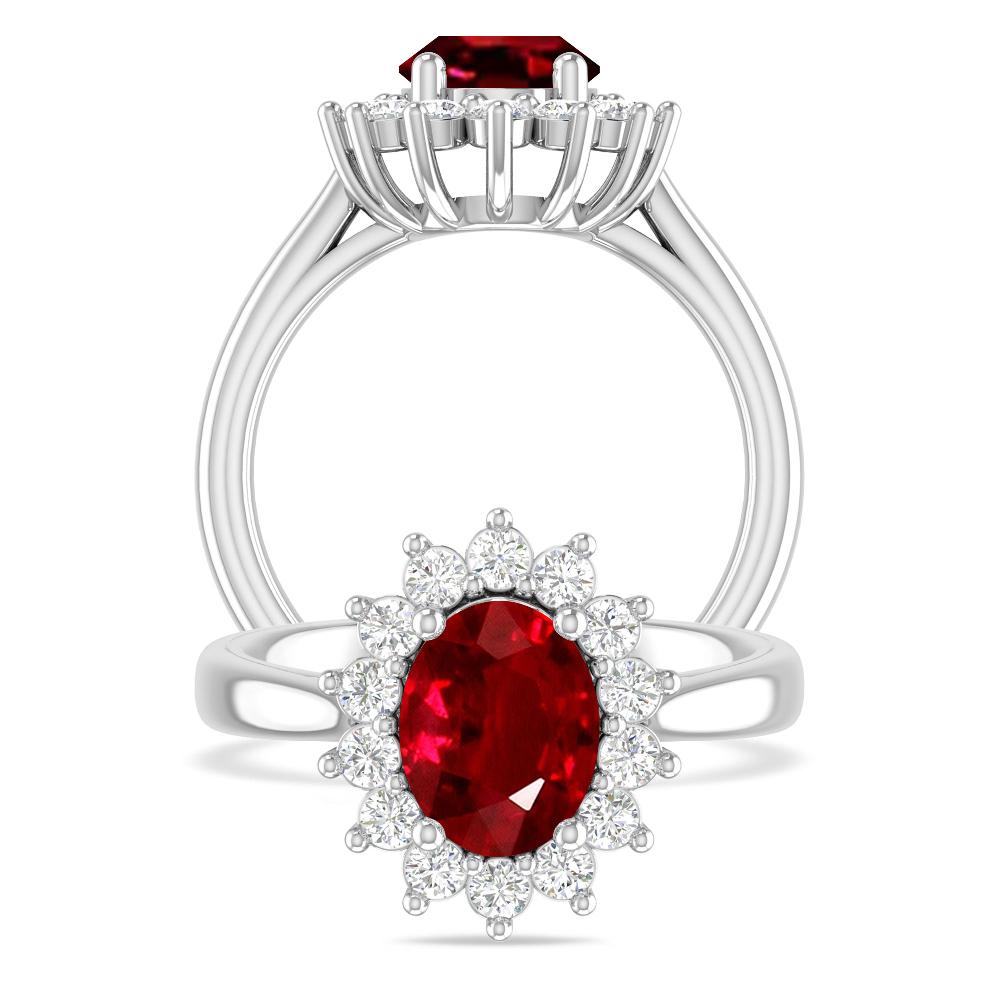 White Gold - Ruby