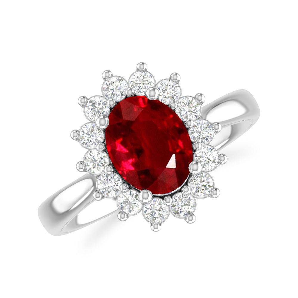 White Gold - Ruby