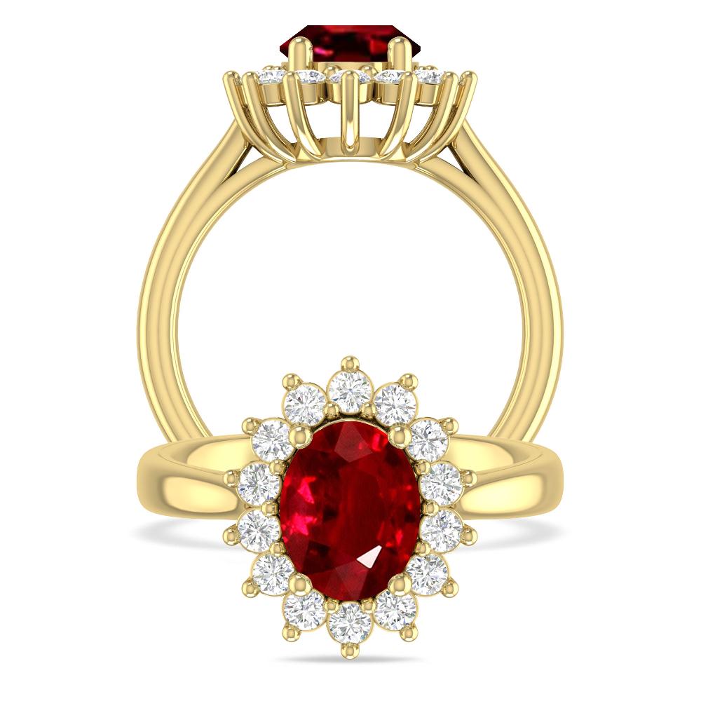 Yellow Gold - Ruby