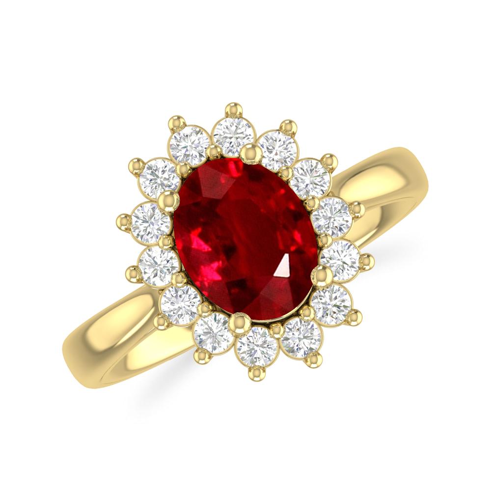 Yellow Gold - Ruby