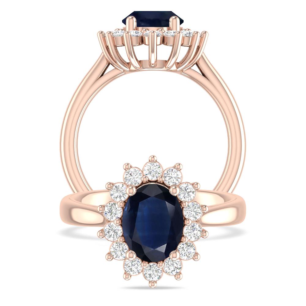 Rose Gold - Sapphire