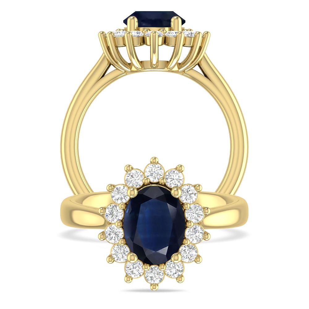Yellow Gold - Sapphire