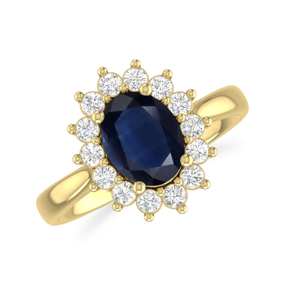 Yellow Gold - Sapphire