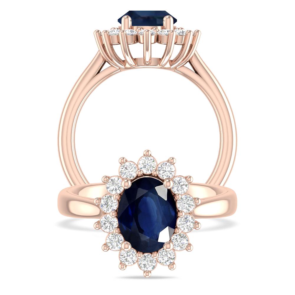 Rose Gold - Sapphire