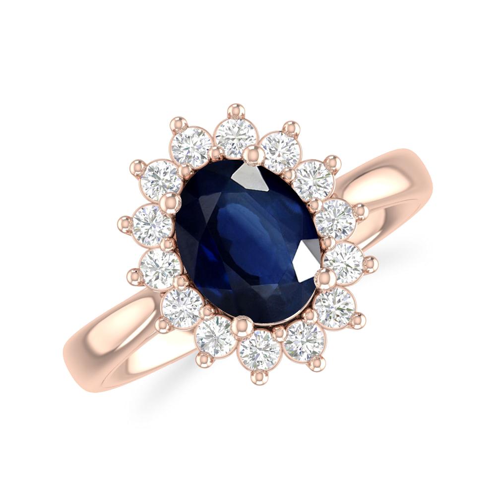 Rose Gold - Sapphire