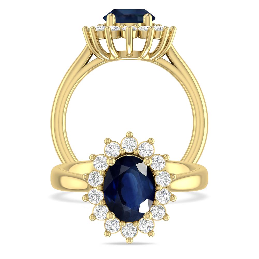 Yellow Gold - Sapphire