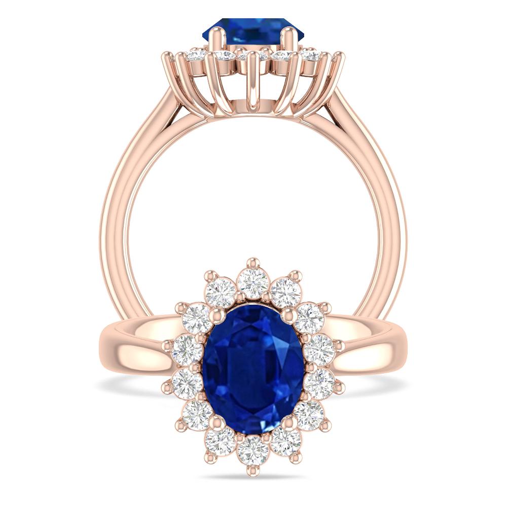 Rose Gold - Sapphire
