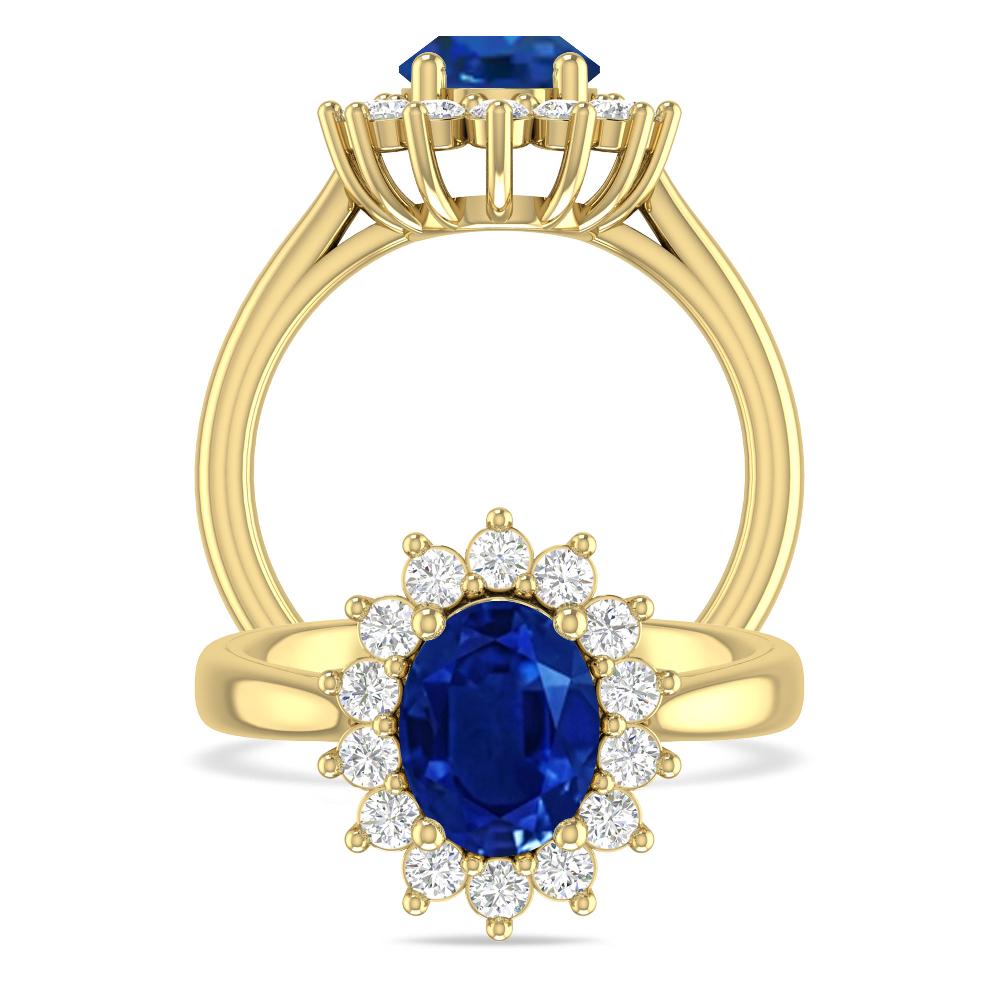 Yellow Gold - Sapphire