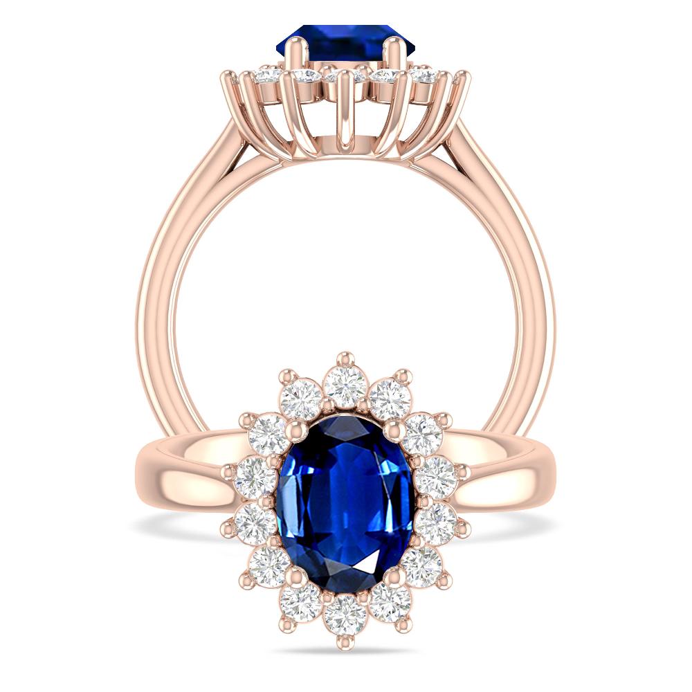 Rose Gold - Sapphire