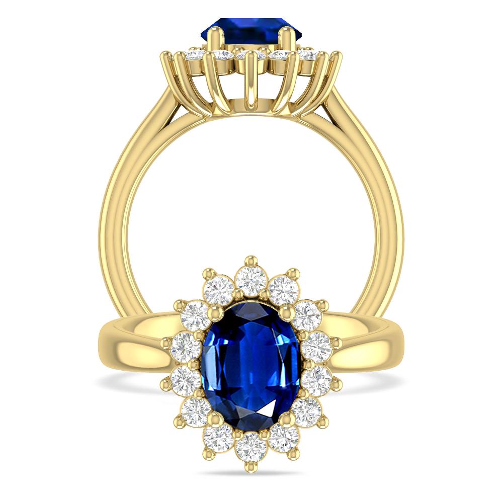 Yellow Gold - Sapphire
