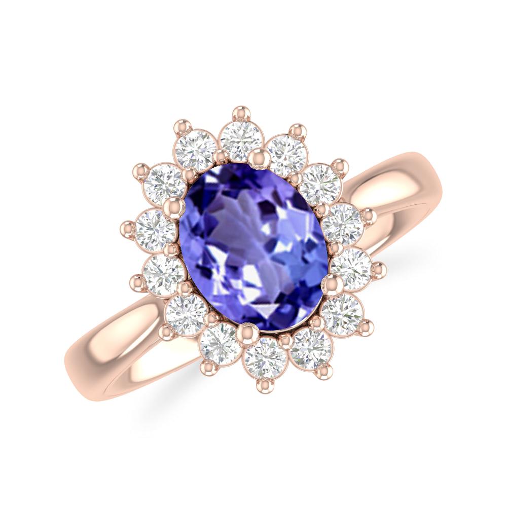 Rose Gold - Tanzanite