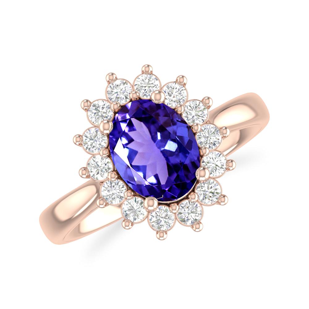 Rose Gold - Tanzanite