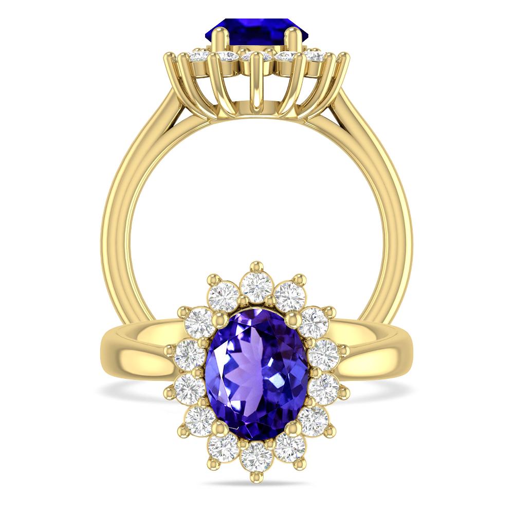 Yellow Gold - Tanzanite