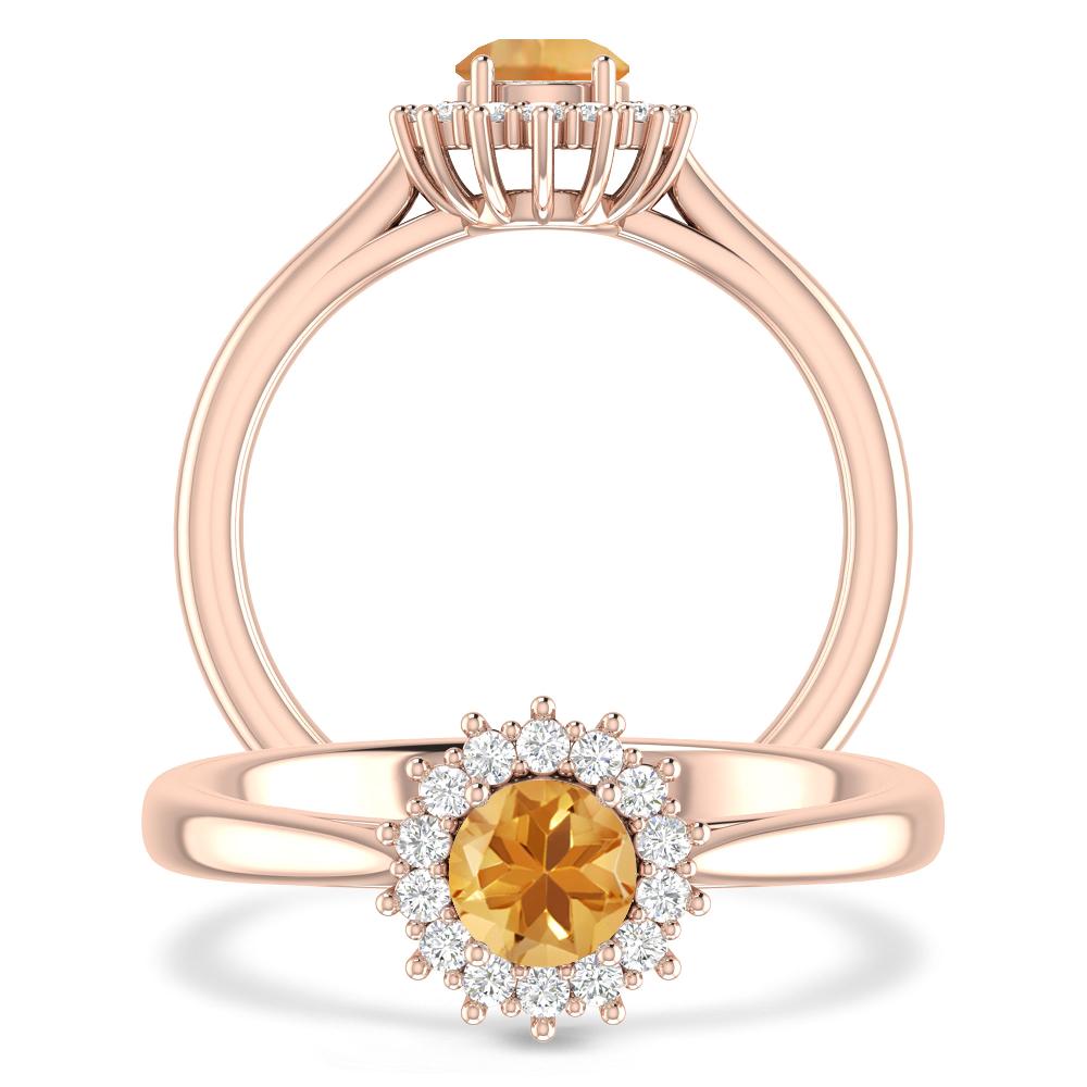 Rose Gold - Citrine