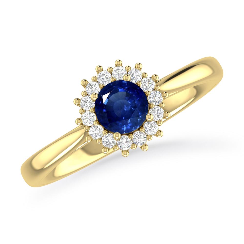 Yellow Gold - Sapphire