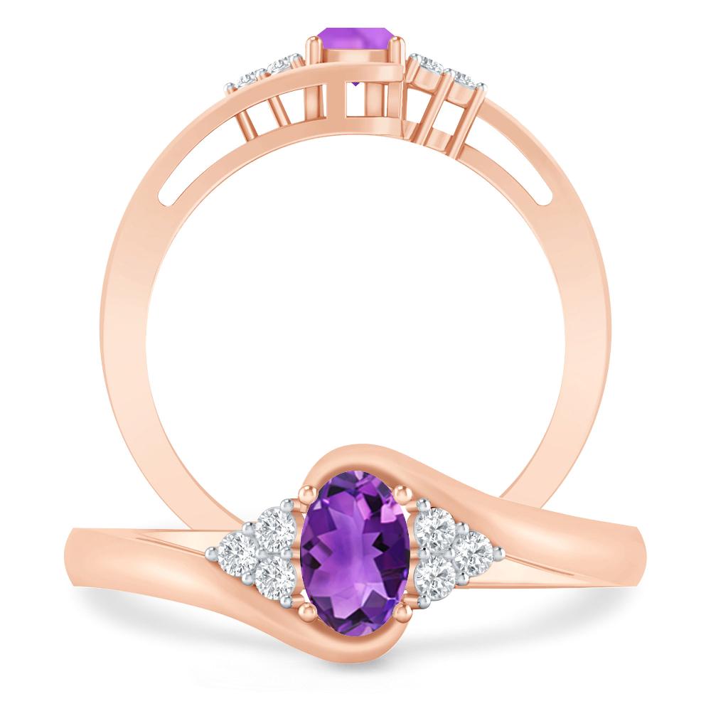 Rose Gold - Amethyst
