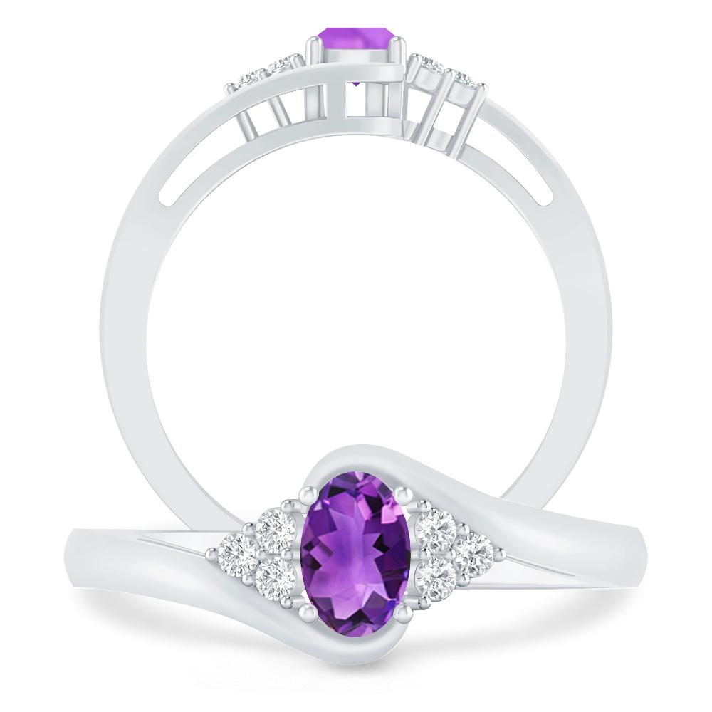 White Gold - Amethyst