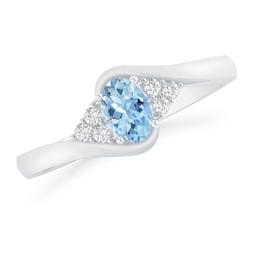 White Gold - Aquamarine