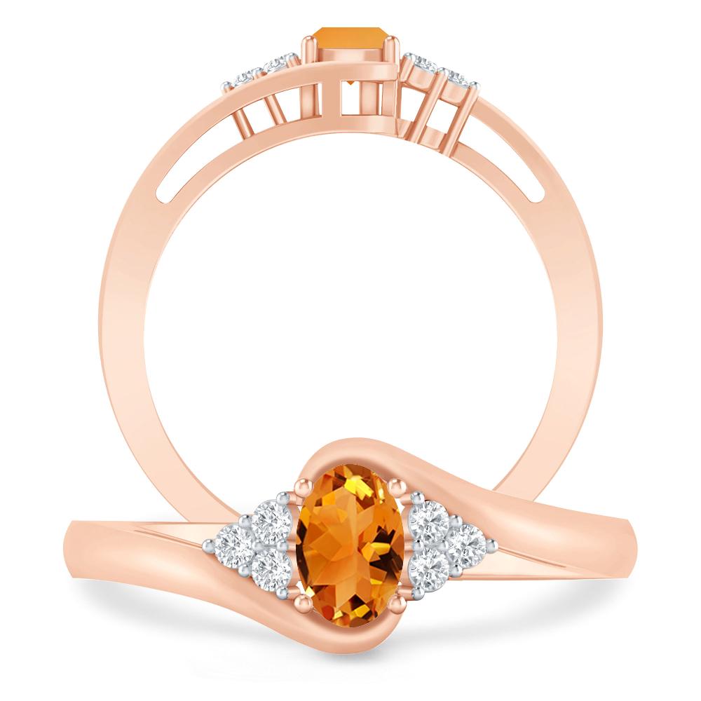 Rose Gold - Citrine