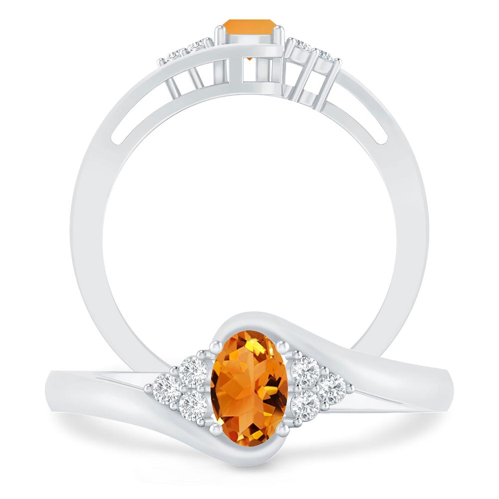 White Gold - Citrine