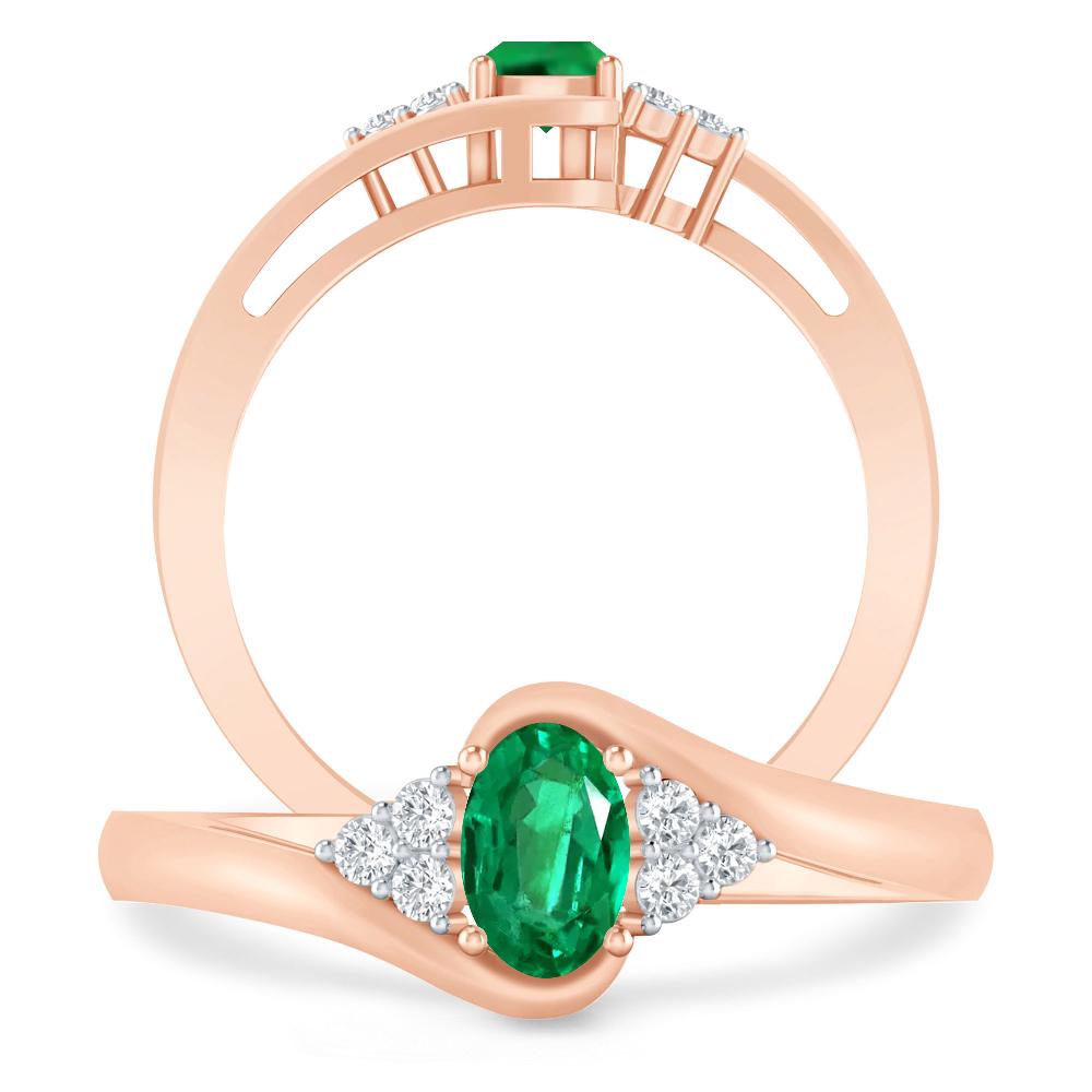 Rose Gold - Emerald