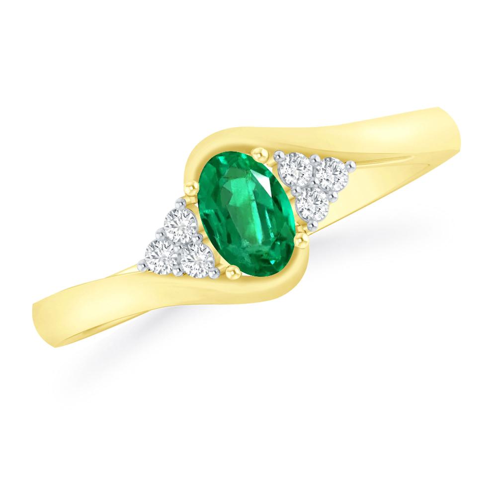 Yellow Gold - Emerald