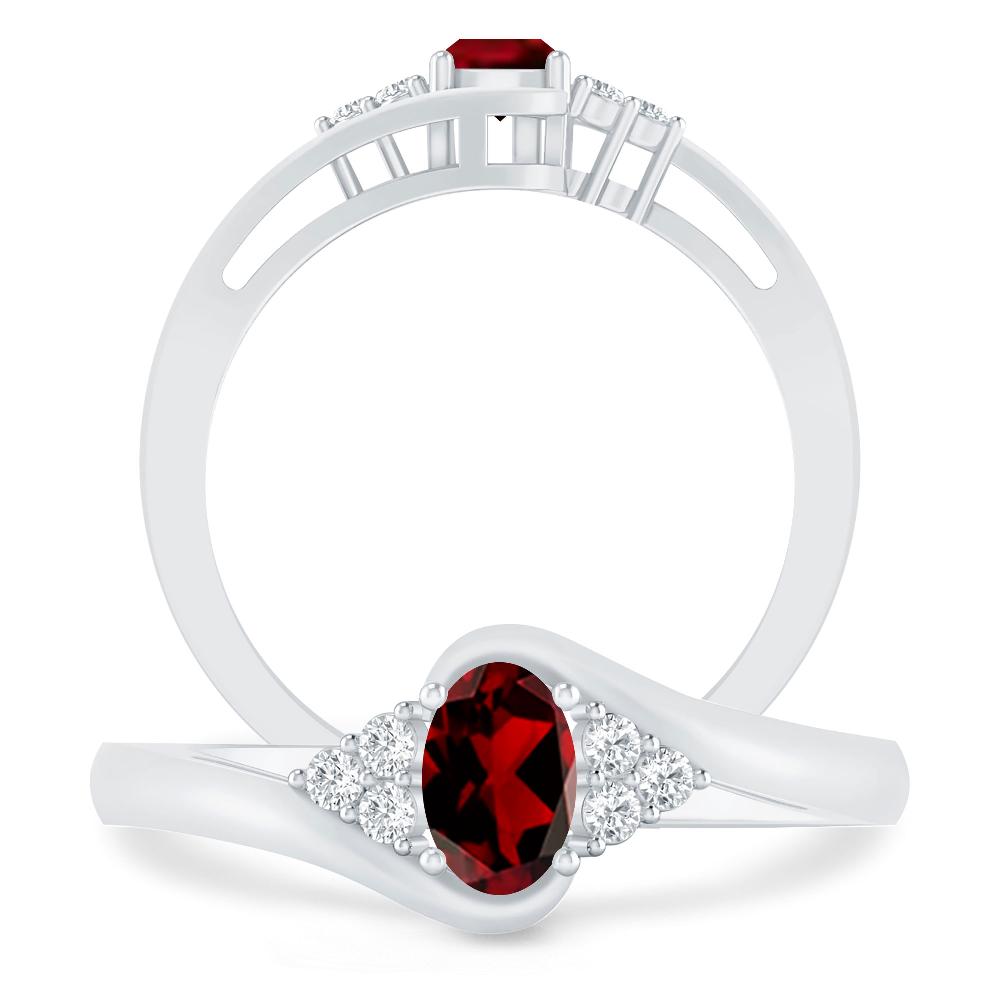 White Gold - Garnet