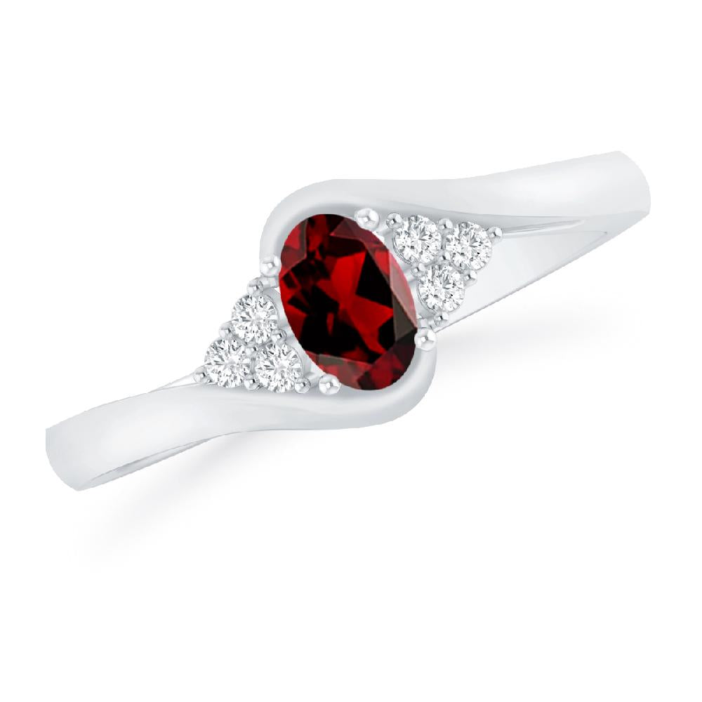 White Gold - Garnet