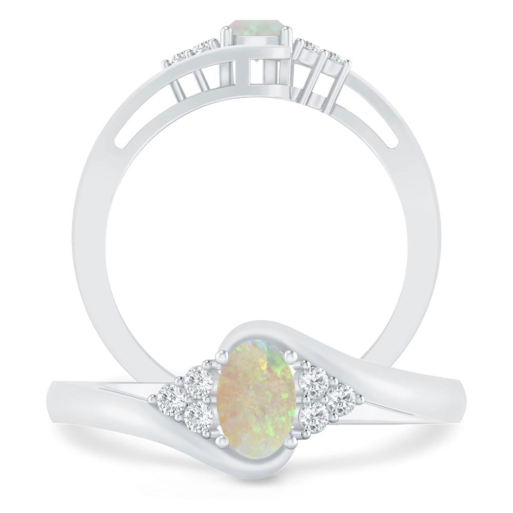 White Gold - Opal
