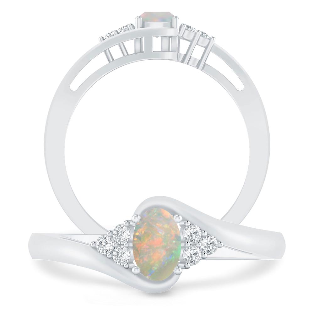 White Gold - Opal