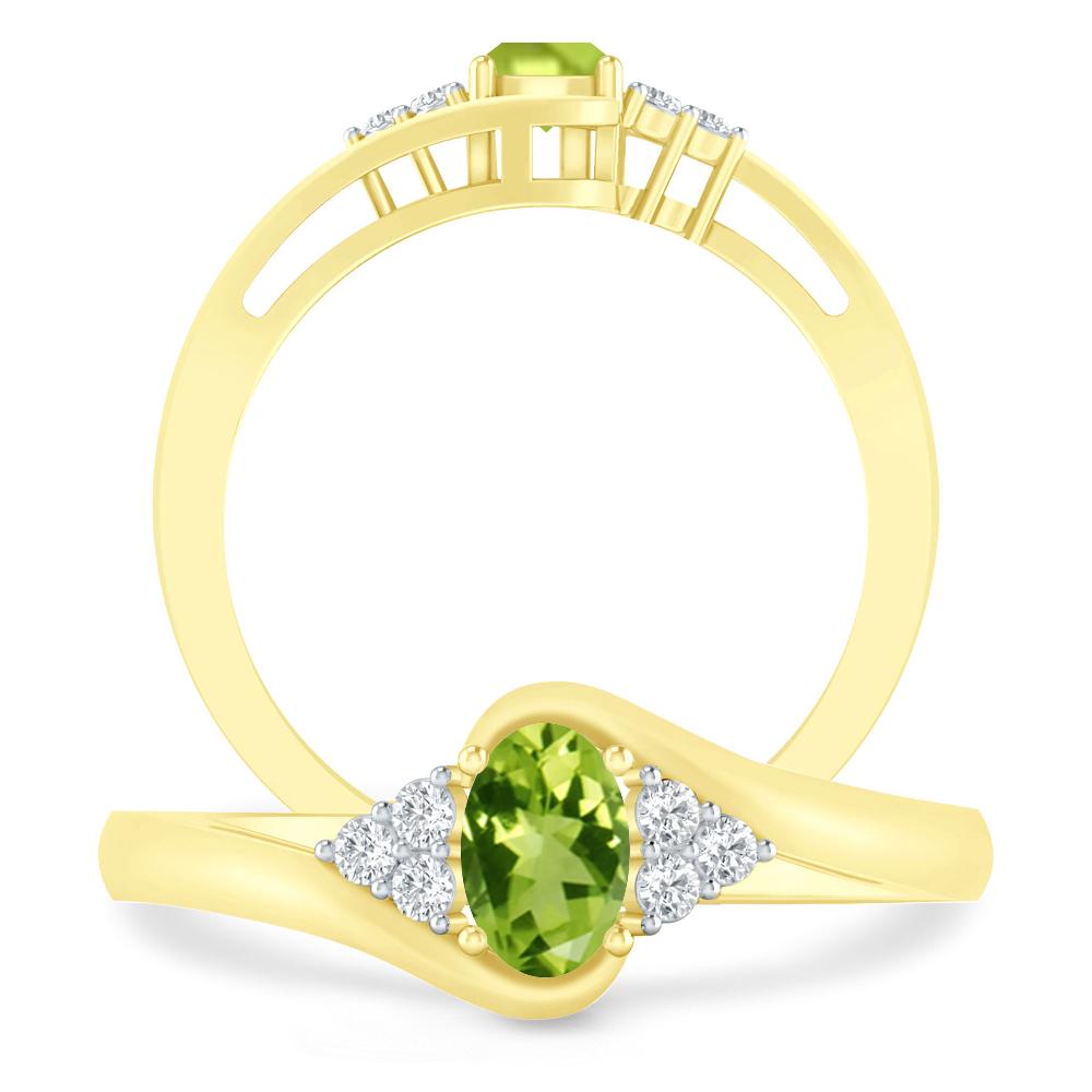 Yellow Gold - Peridot