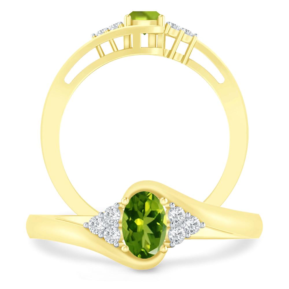 Yellow Gold - Peridot