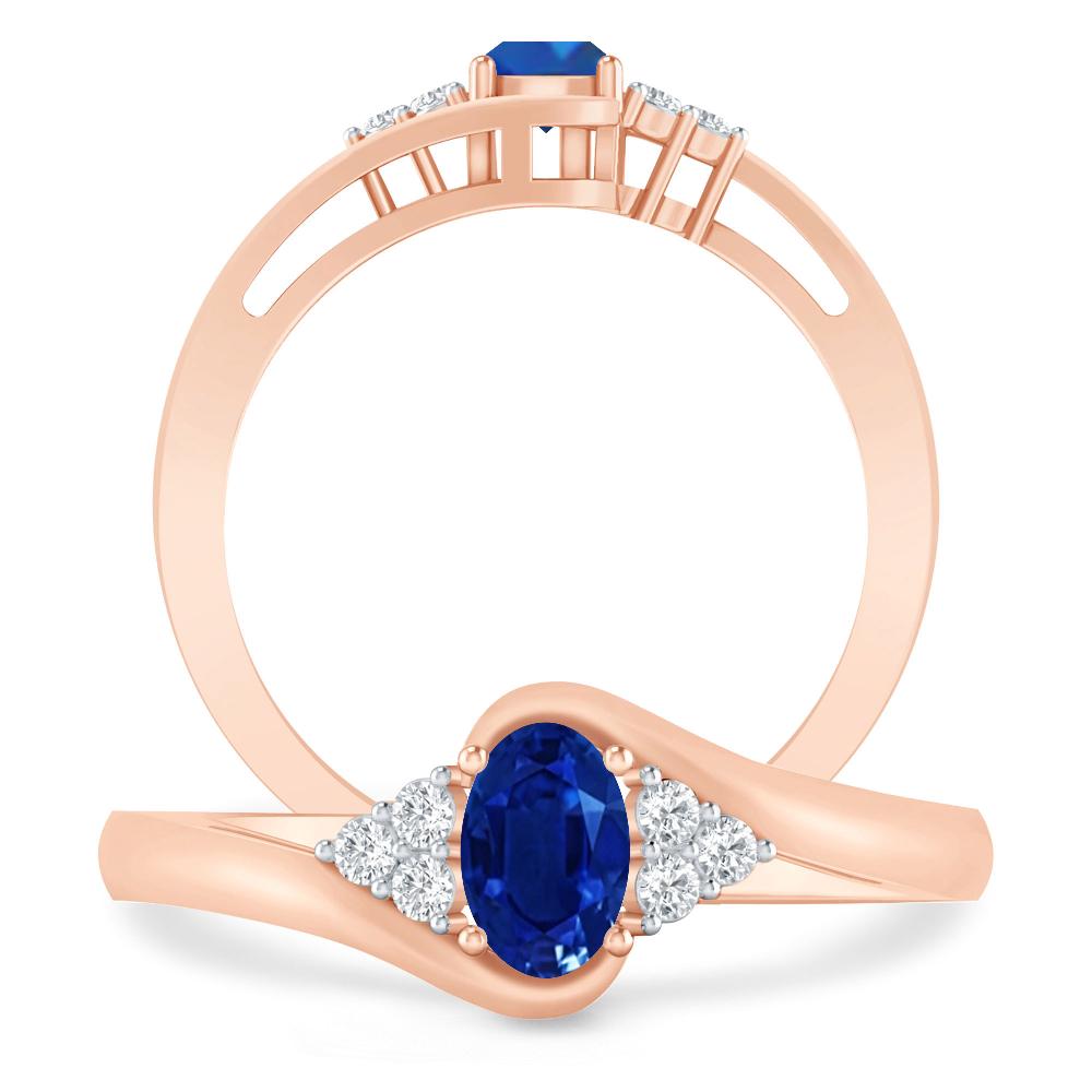 Rose Gold - Sapphire