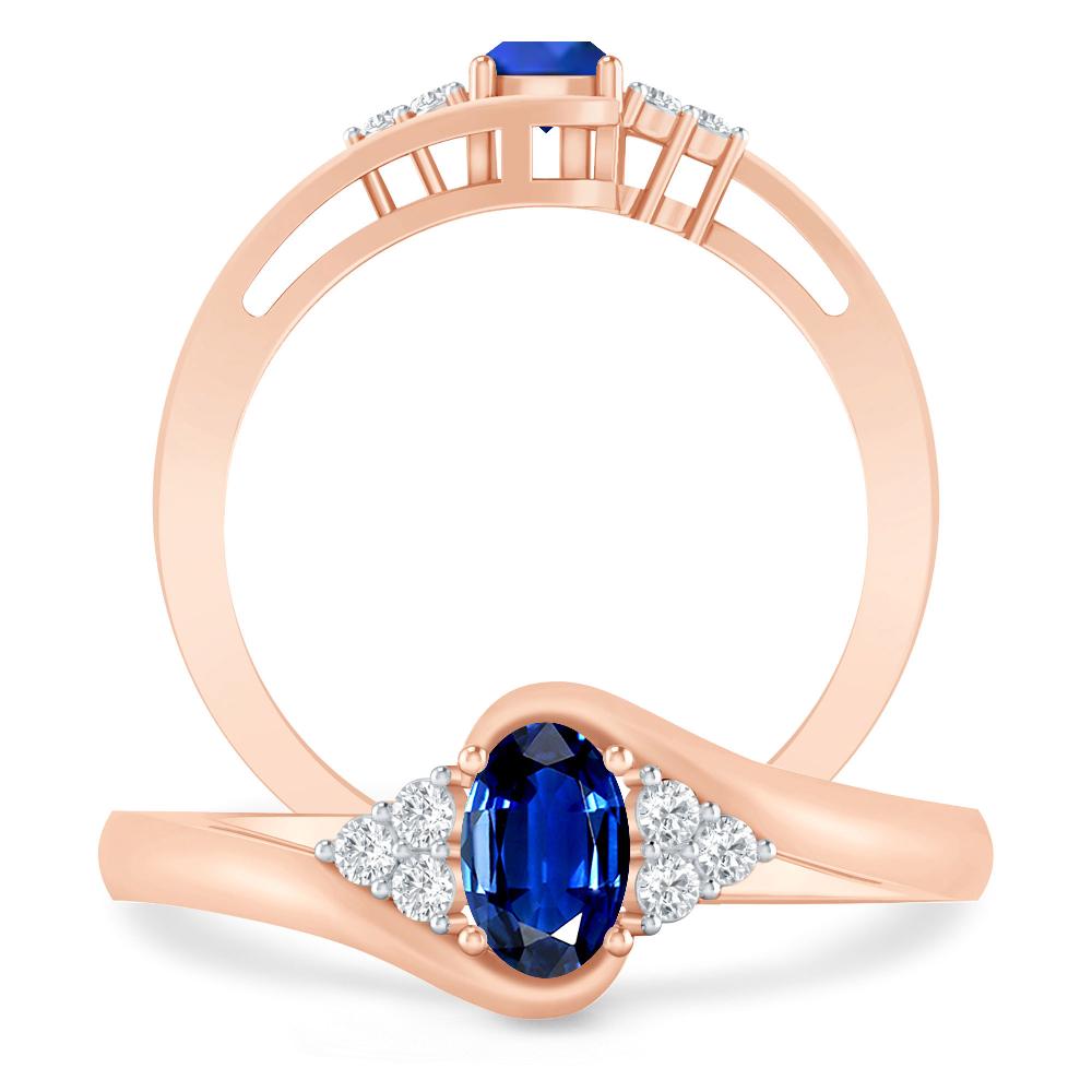 Rose Gold - Sapphire