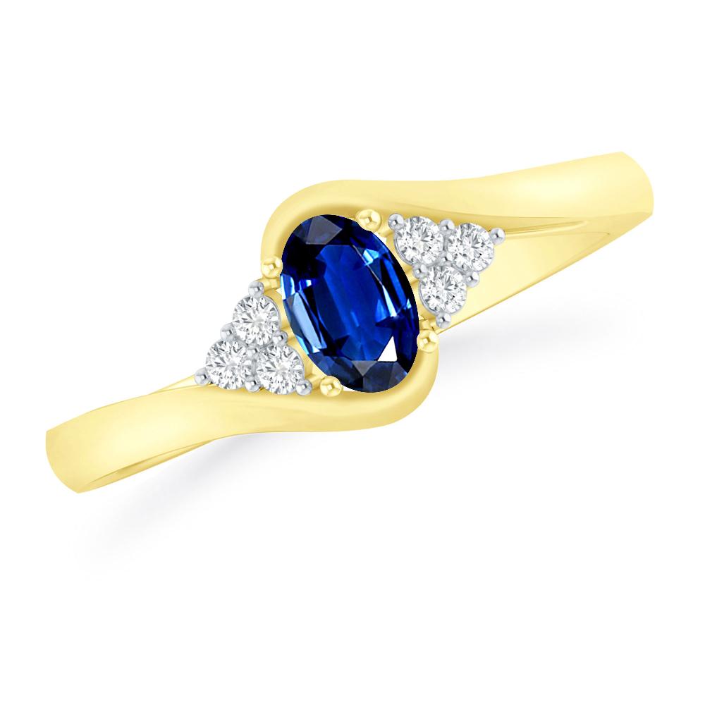 Yellow Gold - Sapphire